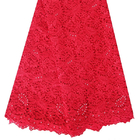 F50264 अनुकूलन 51-52 &amp;quot;पॉलिएस्टर पोशाक बनाने बिक्री के लिए guipure कढ़ाई फीता कपड़ा
