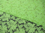 सुंदर पुष्प कपास नायलॉन फीता कपड़े ग्रीन प्रतिक्रियाशील रंगाई सिड-0013 के साथ