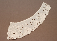 कपड़े के लिए Crochet निजीकृत हस्त सफेद सूती पीटर पैन फीता कॉलर आकृति