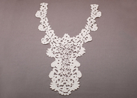 के लिए फीता शीर्ष कढ़ाई व्याकुल सफेद सूती Crochet फीता कॉलर आकृति