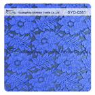 ग्रीष्मकालीन प्रक्षेपण इंडिगो नीले Corded फीता कपड़ा, पुष्प दुल्हन फीता कपड़ा