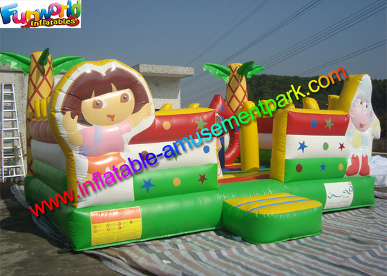 स्वनिर्धारित Inflatable डोरा उछाल कूदते हाउस बाधा के अंदर के साथ