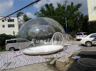सफेद जिपर संवर्धन उपयोग के साथ 0.8 0.9 मिमी पीवीसी Tarpaulin Inflatable बुलबुला तम्बू