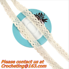 उत्तम लोचदार खिंचाव Crochet फीता ट्रिम हस्तनिर्मित 7cm कपास फीता
