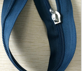 कपड़े ब्लू नायलॉन कस्टम जिपर है, # 5 / # 8 / # 10 हैंडबैग जैकेट जिपर
