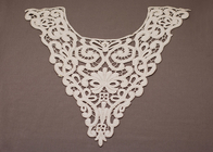 महिलाओं की पोशाक के लिए व्हाइट कढ़ाई कपास Crochet फीता कॉलर