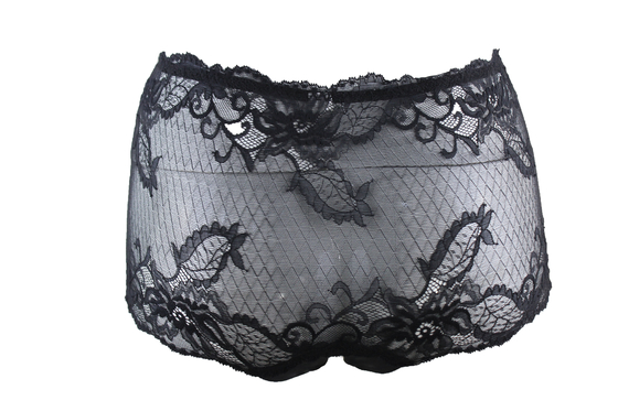 के लिए युवा महिला सुरुचिपूर्ण कढ़ाई फीता Boyshort पैंटी के उच्च कमर