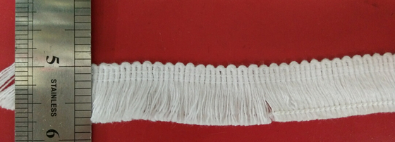 शीतल मोटी शॉर्ट फ्रिंज Crochet फीता किनारा / कपास फीता ट्रिम