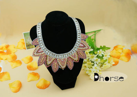 सजावटी Rhinestones बीज मनका कॉलर हार, फैशन कॉलर हार