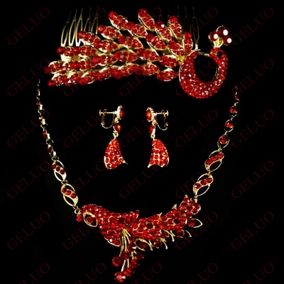 महिलाओं, लड़कियों के लिए अति सुंदर हस्तनिर्मित पशु आभूषण हार कान की बाली क्राउन