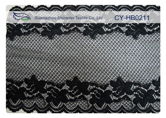 फैशन 100% नायलॉन फीता फैब्रिक, OEM / ODM कस्टम सेवा की पेशकश सीवाई-HB0211